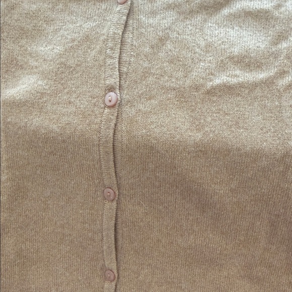 Preview International Soft Tan Cardigan100% cashmere - Picture 10 of 15
